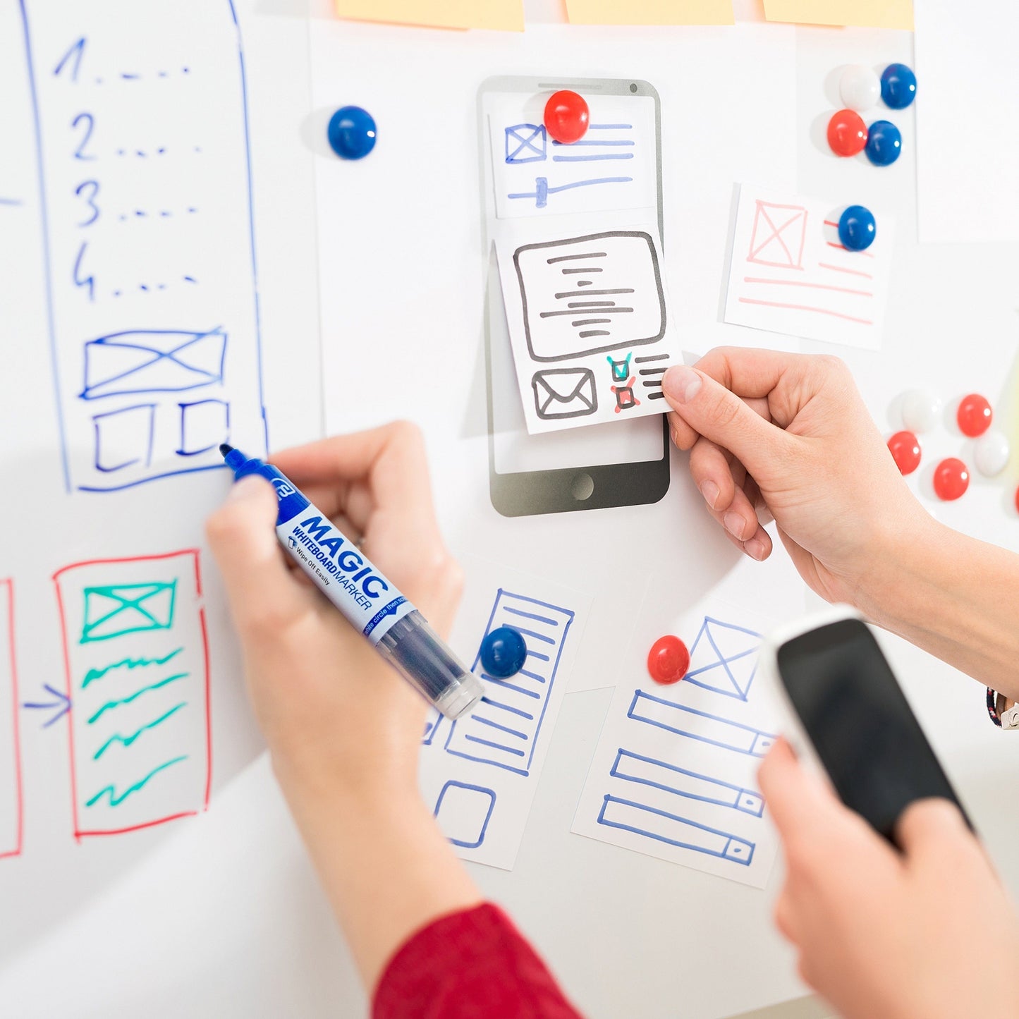 ESENG® Whiteboard - 60x45 cm Magnetische