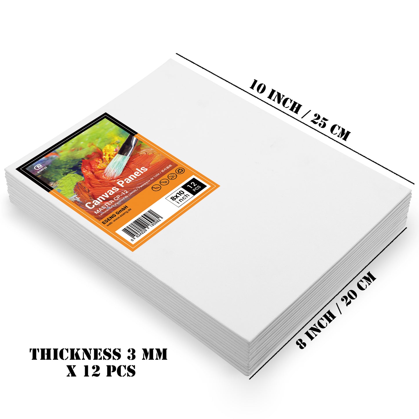 ESENG® Painting Cardboard Set (12.7x17.8 cm | 5x7 inches, 18 pieces)