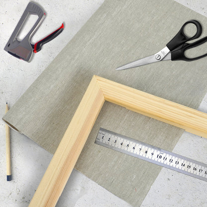 ESENG® Maltuch Leinwand aus 100 % Leinen – 420 g/m², zum Bespannen von Keilrahmen