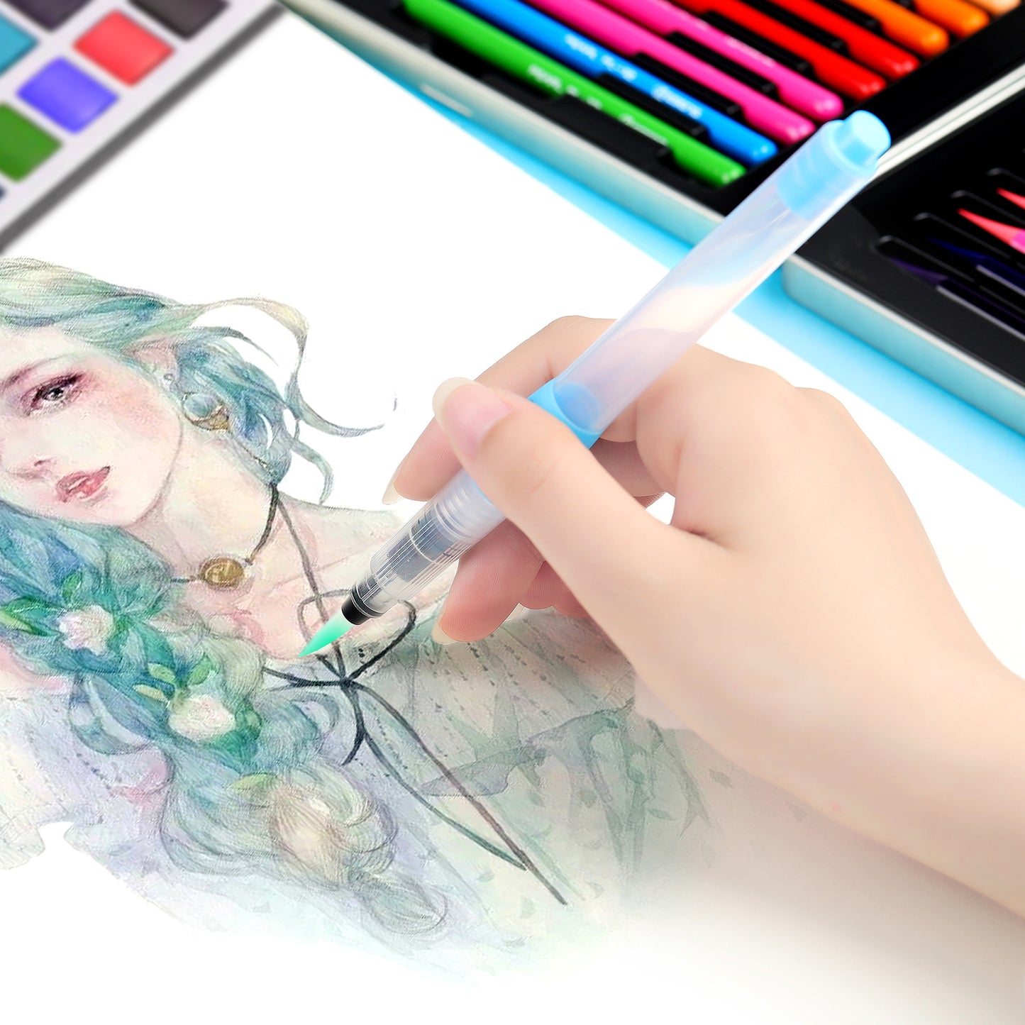ESENG® Aquarellfarben Set - Blau