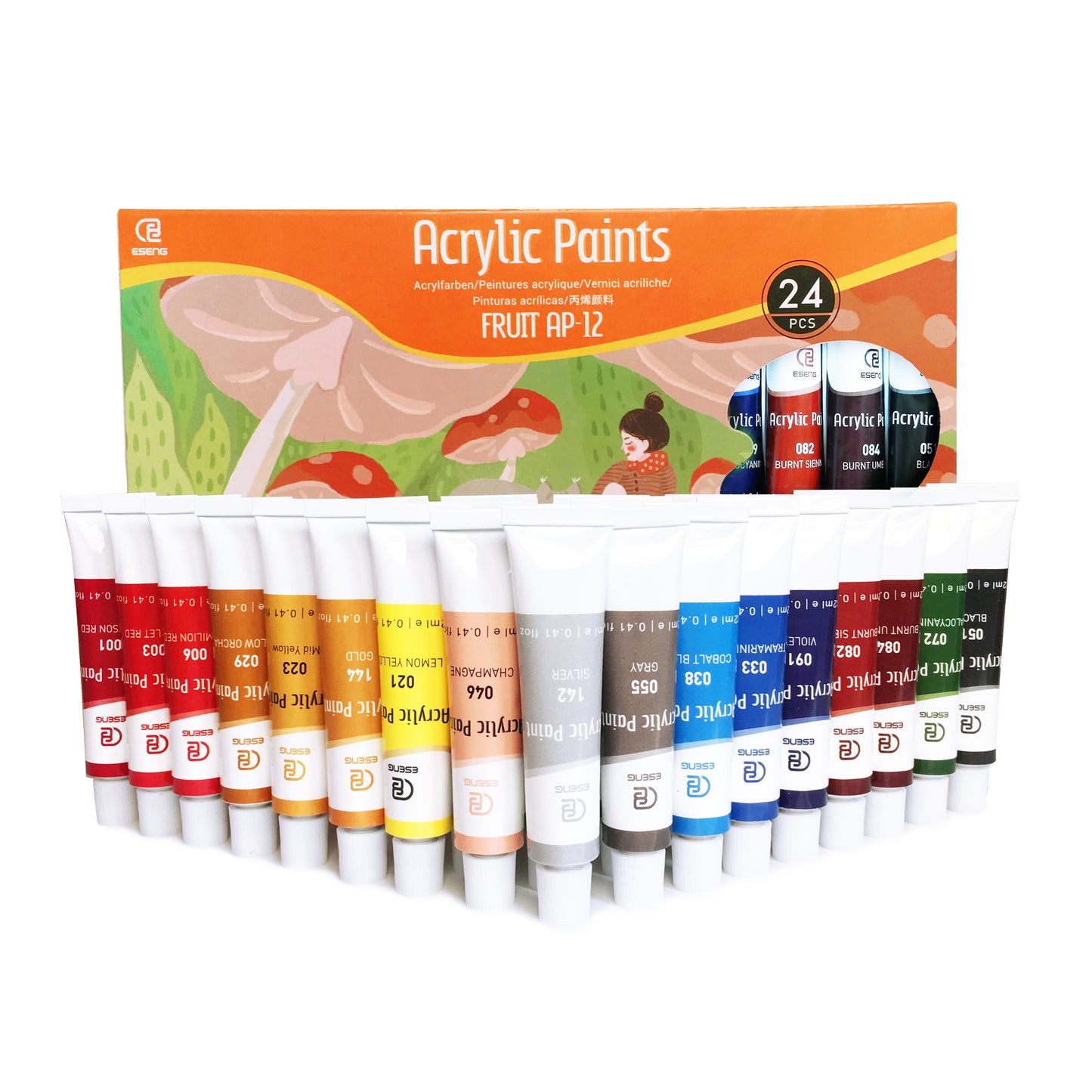 ESENG® Acrylfarben - Premium, 12 Farben/24 Farben