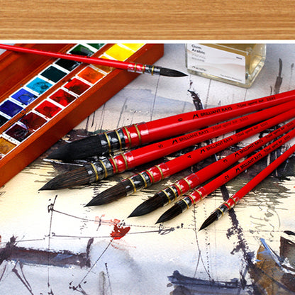 ESENG® Aquarellpinsel Profi, Brilliant Rays - 7 verschiedene Größen