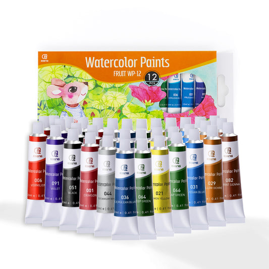 ESENG® Watercolor Paints - 12ml x 12 Colors Premium