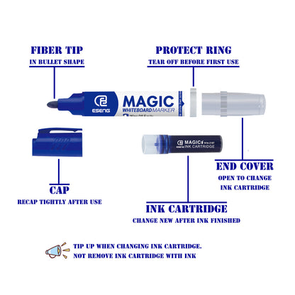 ESENG® Whiteboard Marker Magic WM-218 (1x4 markers)